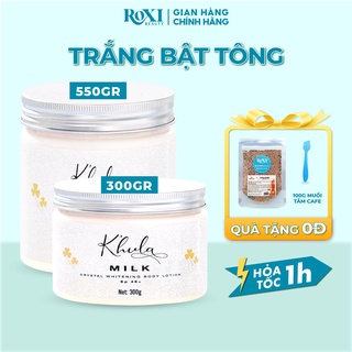 [TRẮNG BẬT TÔNG] Kem body trắng da Khula Milk không bết rít, không lộ vân, dưỡng trắng da body sau 7 ngày - ROXI Beauty