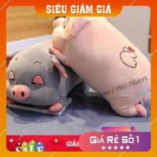 Gấu bông ôm hình heo lười mắt híp siêu xinh