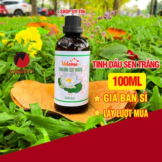 Tinh dầu hoa sen trắng 100ml Canifo có kiểm định chất lượng - Tinh dầu hoa sen nguyên chất, làm thơm nhà, khử mùi