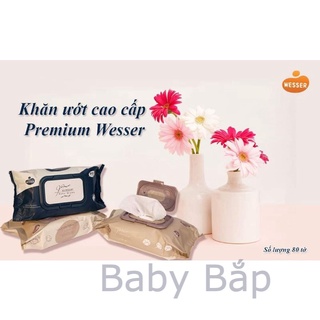 khăn ướt wesser premium 80 tờ