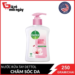 Nước Rửa Tay Dettol Khàng Khuẩn Chăm Sóc Da 250g