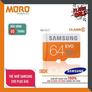 Thẻ nhớ Micro SD Samsung Evo plus 64GB (Kèm Adapter)