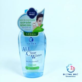 Nước tẩy trang dưỡng trắng Senka All Clear Water Micellar Formula White 230ml (Chính hãng)