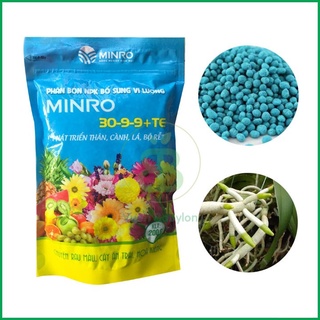 Phân bón Đạm cao giúp cây phát triển mạnh thân, cành, lá MINRO 30-9-9 200gram