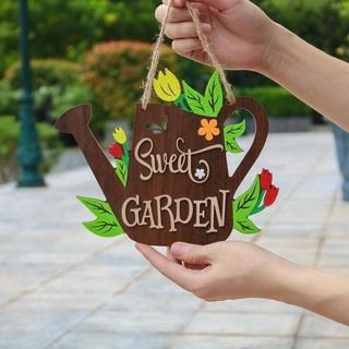 Bảng biển gỗ decor trang trí  SWEET  GARDEN, quà tặng người thân ,gia đình