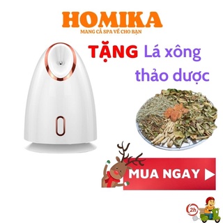 Máy Xông Mặt Mũi Họng HOMIKA Công Nghệ Nano Cao Cấp Máy Xông Hơi Mặt Mini Hoa Quả Thảo Dược Phun Sương