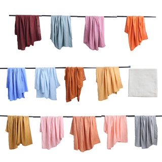 Chăn Quấn Em Bé Bằng Chất Liệu Tre Cotton 120x120cm Màu Trơn