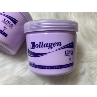 Hấp Dầu Collagen Tiwan Tím 500ml Siêu Mượt