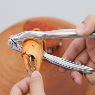Kìm kẹp càng cua, ghẹ, quả óc chó, tách vỏ cứng, inox sáng bóng bền đẹp, dài 15cm