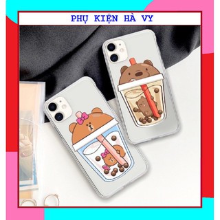 Ốp lưng iphone hình cốc trà sữa cute viền trong chống ố 5/5s/6/6plus/6s/6splus/7/7plus/8/8plus/x/xs/11/12/pro/max
