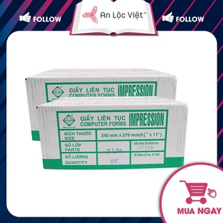 Giấy in liên tục cho máy tính khổ 240x279mm Liên Sơn 1, 2, 3, 4, 5 liên