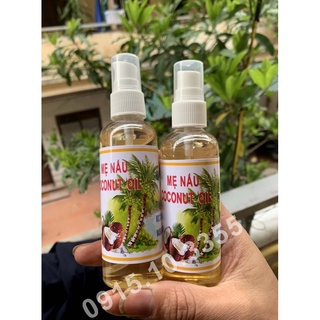 [Chai Xịt] Dầu Dừa 100% Nguyên Chất Nấu Thủ Công Vàng Óng - thơm lừng :  100ml - 50ml - 30ml - 20ml