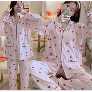 Bộ Bầu Dài Tay Sau Sinh-SAQ101 set trắng hoa