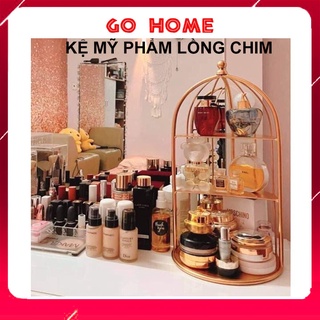 Kệ mỹ phẩm lồng chim 3 tầng đa năng thiết kế sang trọng