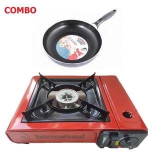 Combo Bếp Ga Mini Và Chảo Chống Dính Sunhouse Nhiều Kích Thước