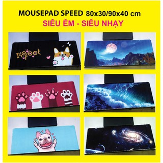 Miếng lót chuột, bàn di chuột chơi game cỡ lớn 80x30 cm, hình vũ trụ thiên hà