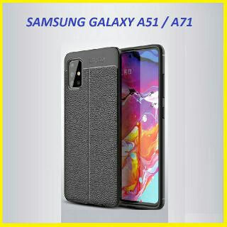 Ốp lưng silicon Samsung Galaxy A51 2019 giả da chống sốc