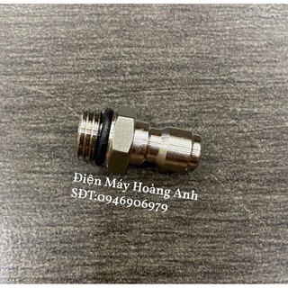Đầu đực nối nhanh 1/4 inch-Nối súng phun với béc xịt rửa,bình phun bọt tuyết,máy xịt rửa xe cao áp