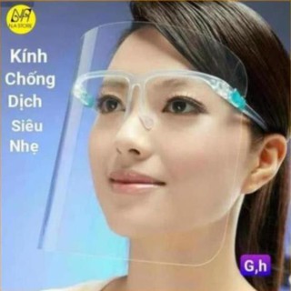 TẤM CHẮN Face shield Mặt Nạ Bảo Hộ Y Tế Chống Dịch, Chống Giọt Bắn, Bụi Trong Suốt Nhựa PET, Khẩu Trang Nhựa