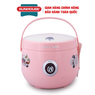 [Mã ELMALL10 giảm 10% đơn 500K] Nồi cơm điện Sunhouse Happy Time HTD8521P, Công suất 700W, Dung tích 1.8 lít