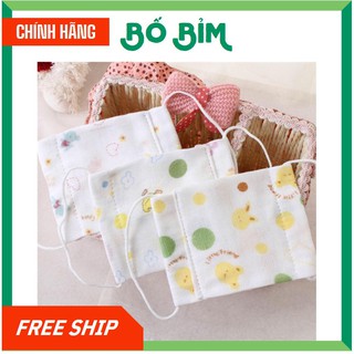 Khẩu Trang Cho Bé Vải Xô Hoa xuất Nhật Loại Đẹp 4 lớp