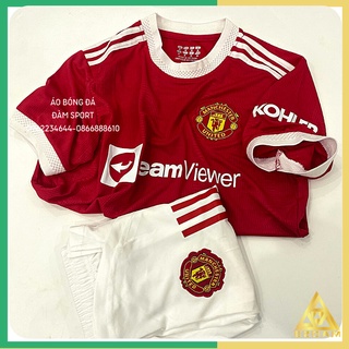 Áo Đá Bóng CLB MU Cao Cấp mùa 2022 Quần Xẻ Tà, Quần Áo Đá Banh Manchester United