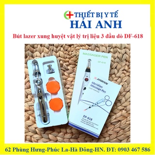 Bút lazer xung huyệt vật lý trị liệu 3 đầu dò