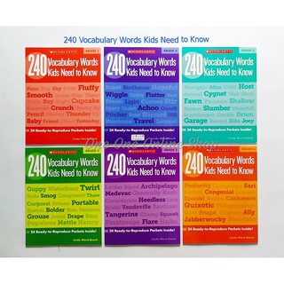 [Freeship]Bộ Nhập - 240 Vocabulary words kids need to know Grade 1-6 (6C)
