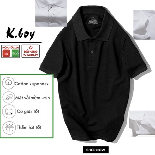 Áo Thun POLO Nam Có Cổ Cotton Cá Sấu Trẻ Trung Đẹp 7 Màu Basic Co Giãn, Thấm Hút Tốt - AT02