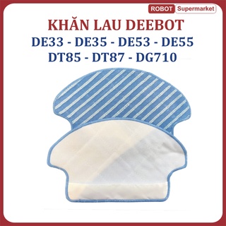Phụ kiện khăn lau, Giẻ lau, thảm lau robot hút bụi Ecovacs Deebot De53, De55,  De33, De35, Dt85g, DT87g, Dg710