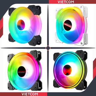 [ BỘ 10 FAN + HUB ] Quạt Tản Nhiệt, Fan Led ARGB Coolmoon + Bộ Hub Coolmoon và điều khiển - Tặng kèm ốc vít