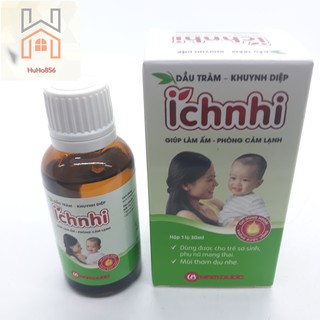 Dầu Tràm Khuynh Diệp Ích Nhi - Giúp Làm Ấm, Phòng Cảm Lạnh- Lọ 30ml