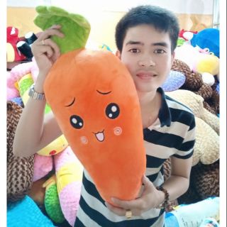 GỐI ÔM CÀ RỐT CÀ RỐT NHỒI BÔNG ( ẢNH + VIDEO THẬT 100%)