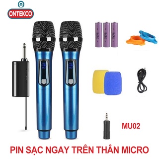 Micro không dây cao cấp Ontekco MU 02/ Mu-01 - Bảo hành 12 Tháng