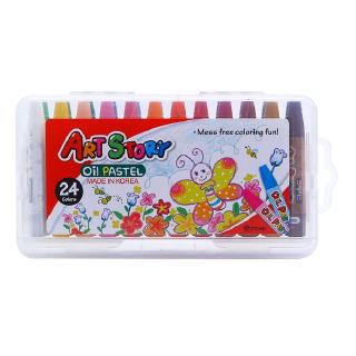 Sáp Dầu 24 Màu Crown Art Story - OP-2400S