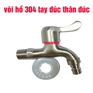 VÒI HỒ VÒI NƯỚC VÒI MÁY GIẶT INOX 304 dập ép thủy Lực, bột 304 CHỌN theo ảnh NK20