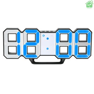 Đồng Hồ Điện Tử Treo Tường Đa Năng Màn Hình Led Lớn 12h / 24h Có Chức Năng Báo Thức Và Chức Năng Điều Chỉnh