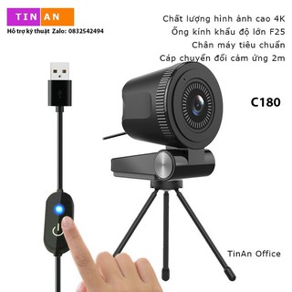 [ 4K 30fps/ Mic] Webcam Lấy Nét Tự Động, Tốc Độ Siêu Cao 30fps, 4K,Camera USB Góc Nhìn Siêu Rộng, Cho Máy Tính, Macbook