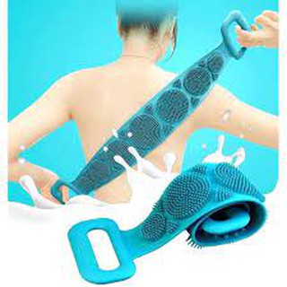 Dây Tắm Chà Lưng 2 mặt Bằng Silicone mẫu mới(giao màu ngẫu nhiên)