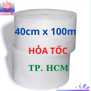 [ 40cm x 100m ] Xốp Hơi Chống Sốc, Bọc Hàng Chống Sốc, Xốp, Màng Xốp Khí, Xốp Nổ Gói Hàng Loại Dày, Kích Thước Đa Dạng