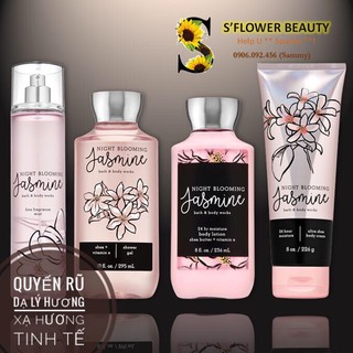 BST HƯƠNG HOA | Night Blooming Jasmine | Sản Phẩm Tắm Lotion Xịt Thơm Toàn Thân Bath &amp; Body Works
