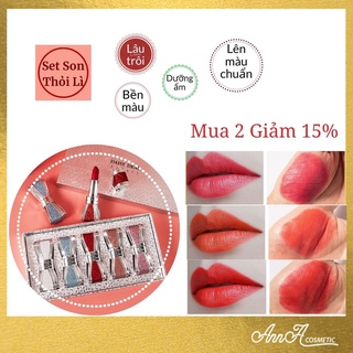 Set Son Thỏi Lì Daisy Dear Son Nội Địa Trung Thiết Kế Sang Trọng Chất Nhung Lì Bền Màu Lâu Trôi Không Bị Khô Môi 30g