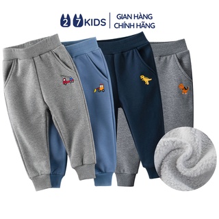 Quần nỉ thun dài bé trai 27Kids Quần thu đông nam cho trẻ từ 2-10 tuổi BLPE1