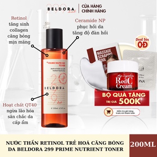 NƯỚC THẦN RETINOL TRẺ HOÁ CĂNG BÓNG DA BELDORA 299 PRIME NUTRIENT TONER 200ML