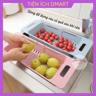 khay gác bồn rửa bát 2 in 1 nhựa Việt Nhật , có thể kéo dãn kích thước