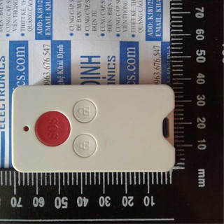 REMOTE oto, 433mhz,trắng, 3 phím kde0130