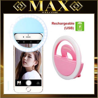 Đèn Led Selfie, Đèn LED hỗ trợ chụp ảnh selfie có thể điều chỉnh độ sáng, Nhỏ Gọn Bỏ Túi Siêu Tiện Lợi/Maxop