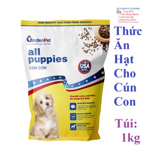 THỨC ĂN HẠT CHO CHÓ CON GoldenPet all puppies Túi 1kg Xuất xứ USA (Mỹ)