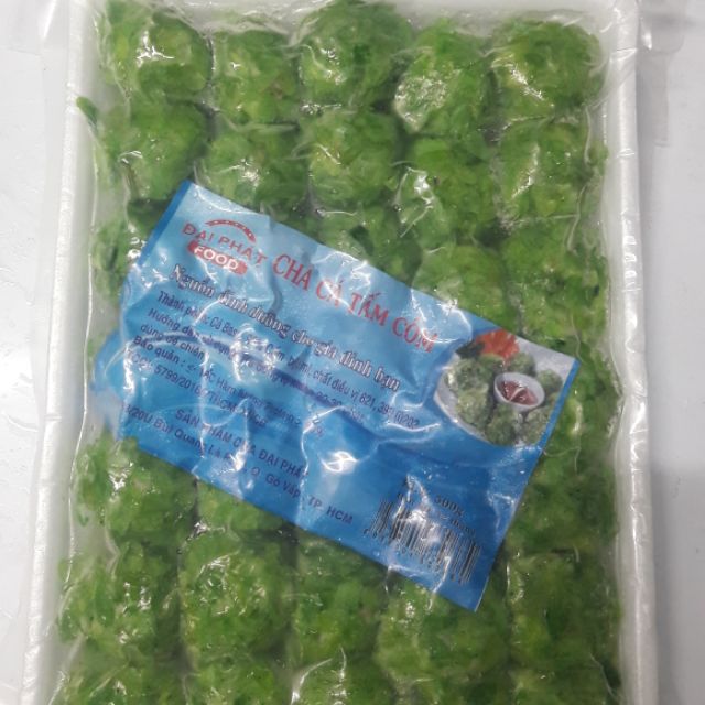 Chả cá tẩm cốm xanh loại rẻ 500g
