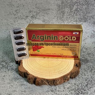 Bổ gan ARGININ GOLD bảo vệ gan , làm mát gan , giải độc gan , hạ men gan- HỘP 30 viên